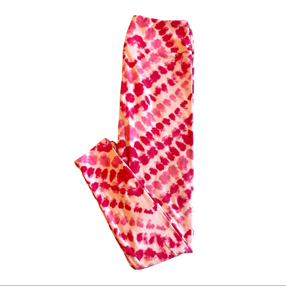 LuLaRoe Leggings - Breast Cancer Survivors homage.Never worn!
